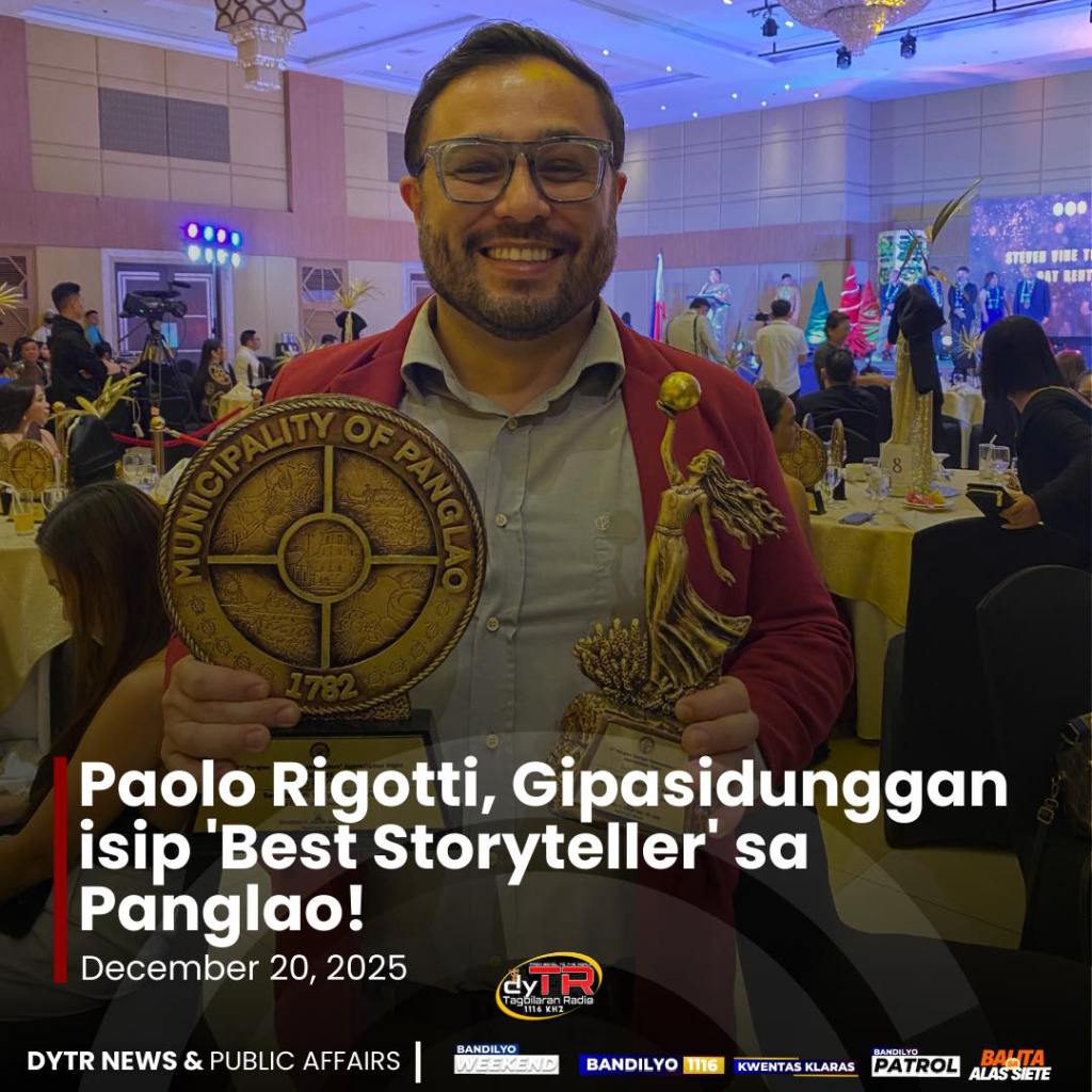 Paolo Rigotti featured by DYTR News after being named Best Storyteller in Panglao